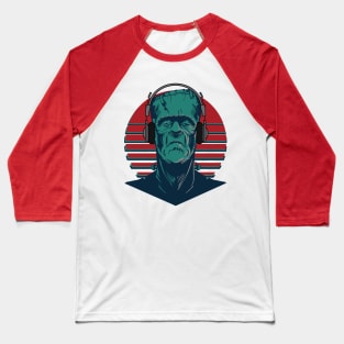 Frankenstein listening to headphones Baseball T-Shirt